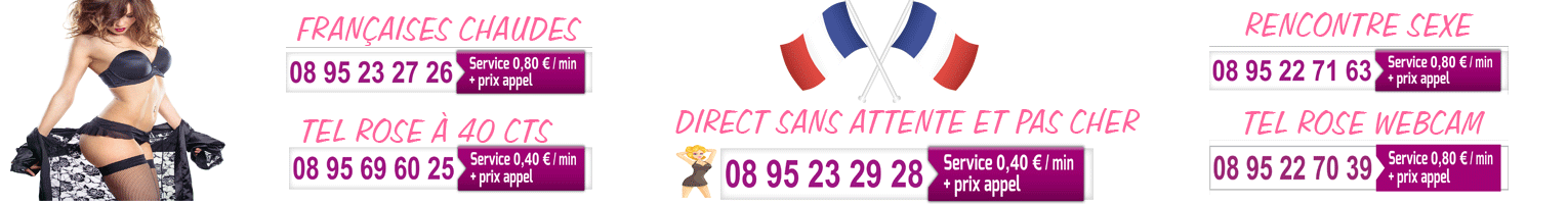 Téléphone rose et branle au tél sans attente sans CB